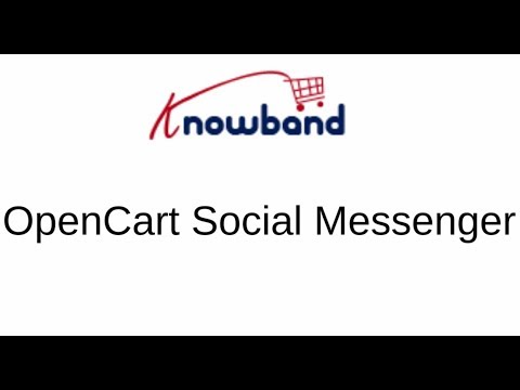 Opencart Social Messenger Extension