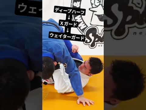 ディープハーフガードからＸガードを経由してウェイターガード
