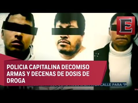 Detienen a distribuidores de droga en la CDMX