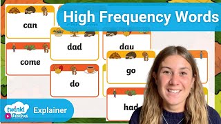 Autumn-Themed High Frequency Words Flashcards