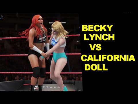 WWE GLOW Becky Lynch vs California Doll - No Holds Barred