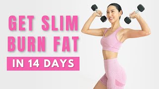 15 Min Full Body Dumbbell Home Workout | 14-Day Fat Burn Challenge - Standing Only