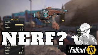 FO76 PTS Is Alien Blaster Nerfed Too??? It might be better than you thought :)