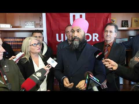 NDP Leader Jagmeet Singh stresses need for national auto strategy