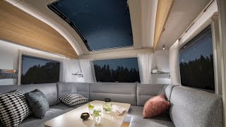 Schönster Design Family Wohnwagen Europas? Adria Adora 613 PK Lounge 2022 Caravan. XXL Schlafplätze