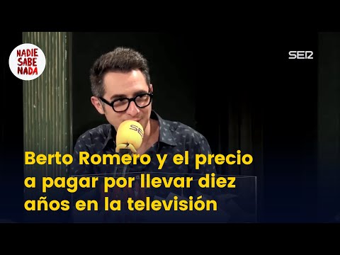 Berto reconoce algo que hace muy a menudo al trabajar en televisión