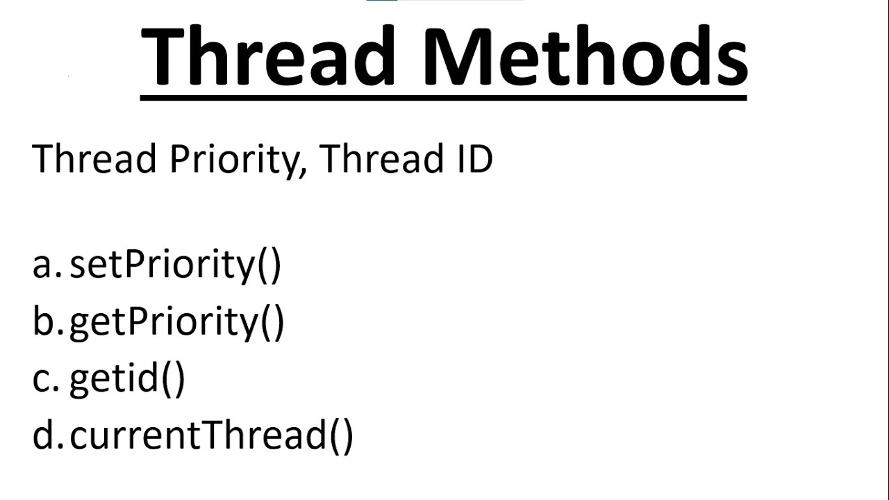 Multithreading Methods In Java | getPriority | setPriority | getId | currrentThread @Technical Icode