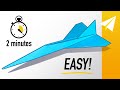 How To Make An Easy Jet Paper Airplane In 2 Minutes Flies REALLY Far