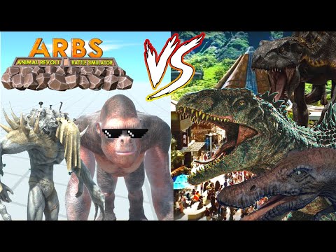 ARBS VS JURASSIC WORLD VILLAINS! - TOURNAMENT - BOSSES VS DINOS - ARBS