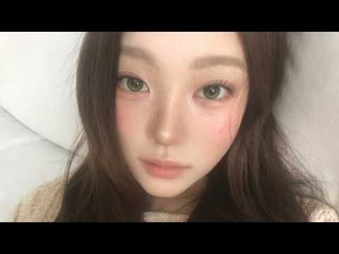 Pinter heroine style teary-eyed summer rose makeup🍃🩷