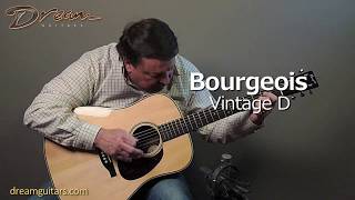 Video thumbnail for 2008 Bourgeois Vintage D, Indian Rosewood & Adirondack Spruce by Dream Guitars