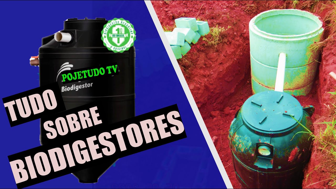 Instalação de Fossa Biodigestora - modelos comerciais de PEAD -