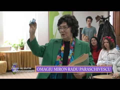 Emisiunea Vălenii de Munte la timpul prezent – 19 februarie 2016 – Omagiu Miron Radu Paraschivescu