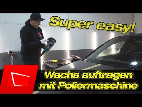 Super easy! Wachs auftragen mit Poliermaschine ADBL Soft Pad - Soft99 King of Gloss Wachs auftragen