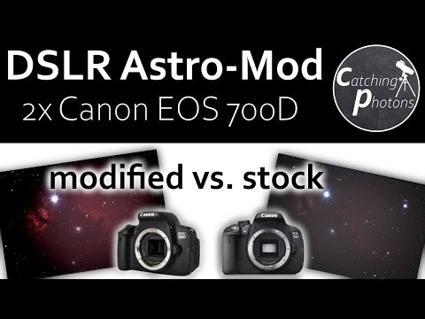 Astro Tutorial #2.9.2: DSLR Astro - Modification Comparison (Stock vs. Mod Canon EOS700D)