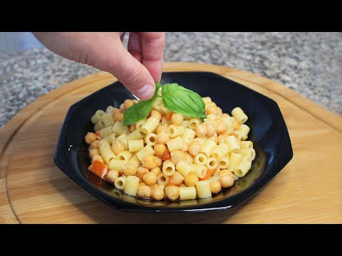 Canned Pasta and Chickpeas! 😍  Ready in 10 minutes! Delicious, Fast and Healthy! 😋  #20