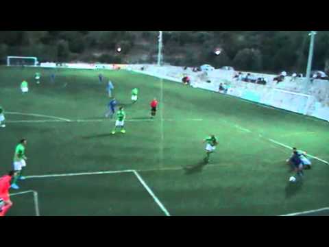 Penalti a favor del CE Xilvar. CE Xilvar 2 - Santa Ponsa 2. Primera Regional 14/15