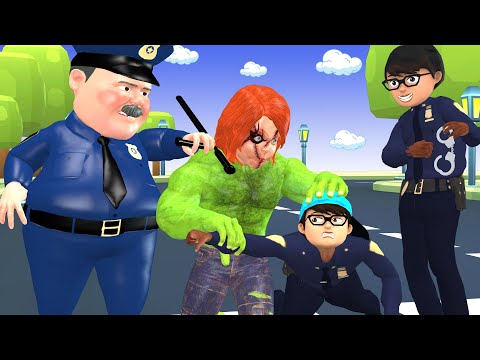 Nick Greedy Help Police Punish Bad Guys Giant Chucky - Scary Teacher 3D Happy Ending Animation