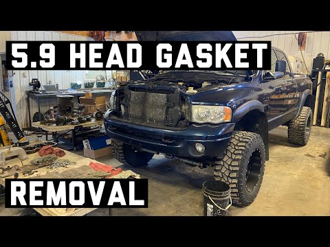 How to: 5.9 Cummins head gasket replacement (part 1/2 Removal)