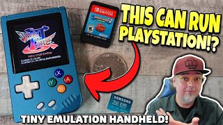 This Is NOT A TINY Game Boy! Its The WORLD Tiniest PLAYSTATION!