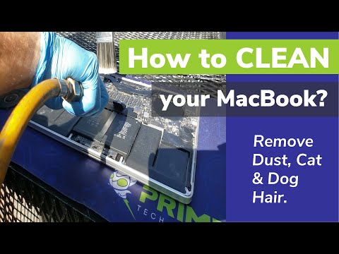 How We Clean Dust & Dog Hair From a Laptop