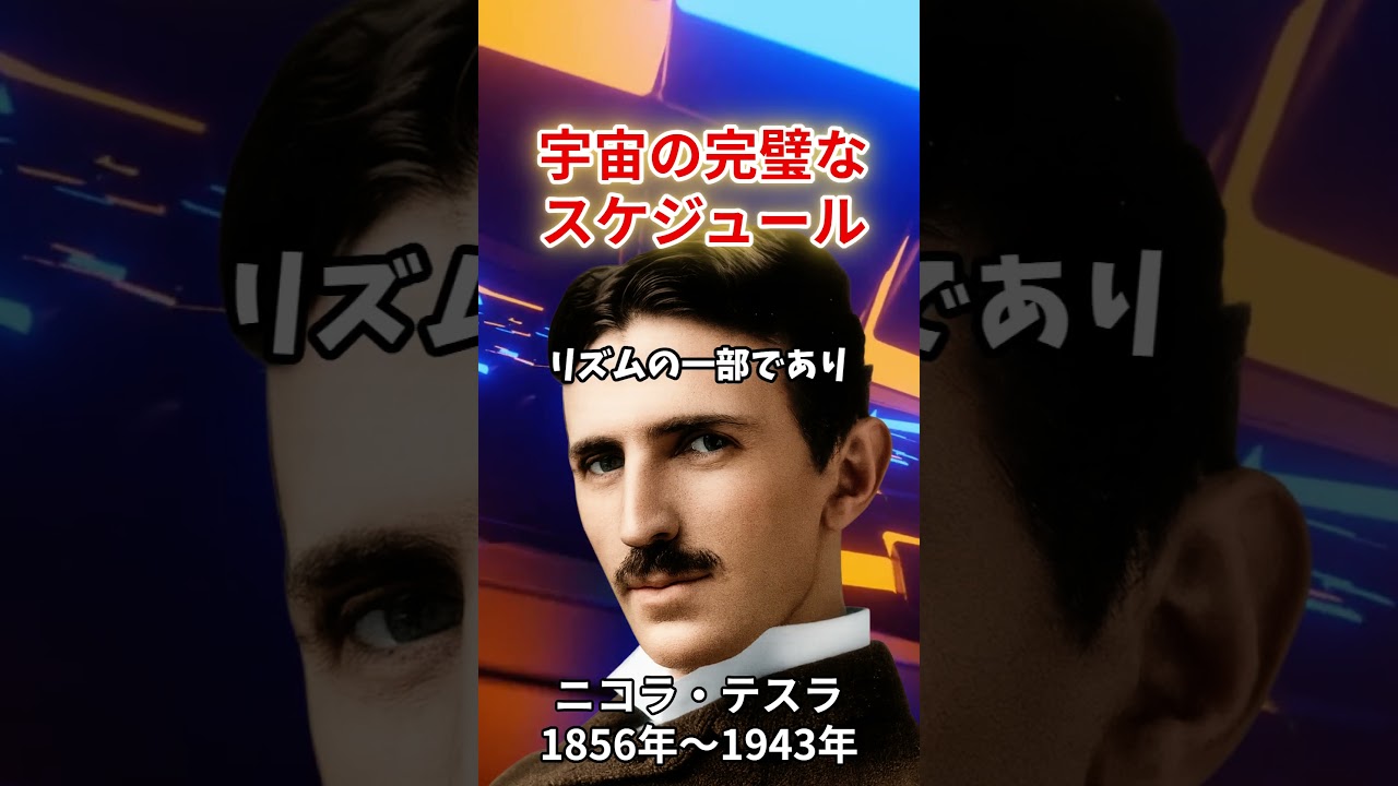 最高のタイミングで願いは叶う。テスラが教える「宇宙の完璧なスケジュール」～ニコラ・テスラ～ #偉人 #心の哲学 #名言