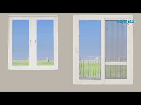 Fenesta aluminium casement glass door