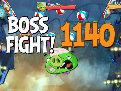 Angry Birds 2 Boss Fight 162! King Pig Level 1140 Walkthrough - iOS, Android