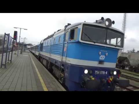 Spěšný vlak 1643 Hostýn odjezd Kroměříž