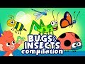 Learn Insects and Bugs for Kids | Cute Insect a to z Cartoon Compilation | Club Baboo