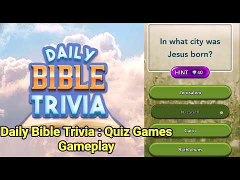 Daily Bible Trivia Game Gameplay - YouTube