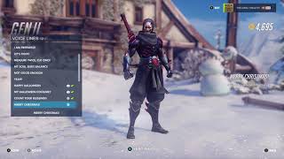 Overwatch XBOX ONE - Genji&#39;s Merry Christmas Winter Wonderland 2017 Voice line