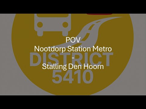 POV mat Nootdorp Station Metro - Stalling Den Hoorn | 2025