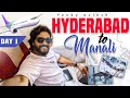 Hyderabad to Manali travel vlog in telugu | Full details of travelling to manali | Telugu travel