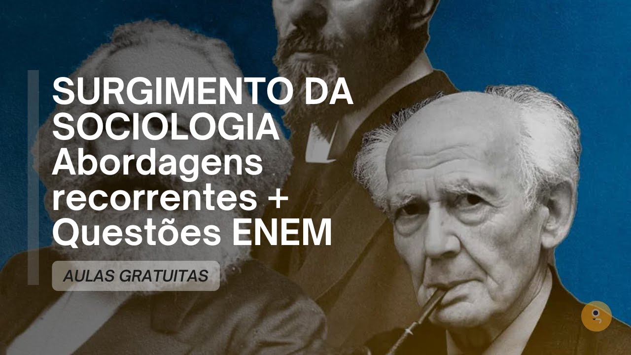 MARX, DURKHEIM, WEBER E COMTE NO ENEM - PARTE 4 (Logos Isolada)
