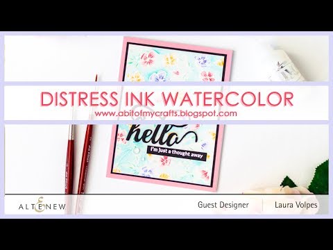 Distress Ink Watercolor - Altenew April 2019  Release Blog Hop + Giveaway