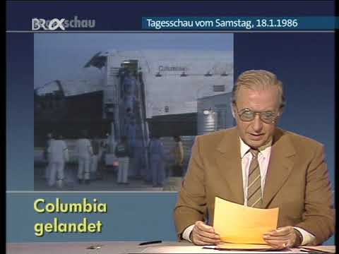 ARD Tagesschau vom 18.01.1986 - Shuttle STS-61-C Landung