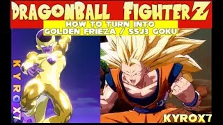 Dragon Ball FighterZ How to turn into Golden Frieza / SSJ3 Goku! Trial Battles!