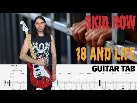 Skid Row - 18 and Life | Guitar TAB | Guitar Cover | Guitar Lesson