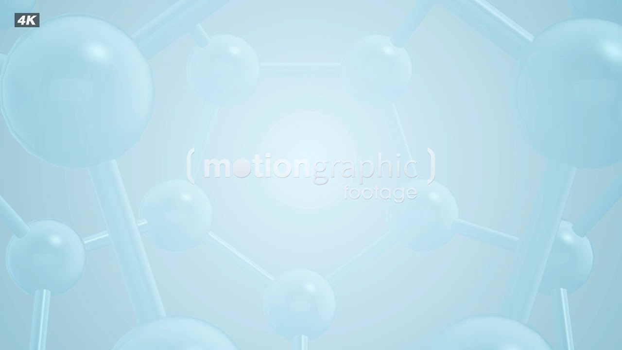 Abstract Clean Atom Background 4K - Motion Graphic