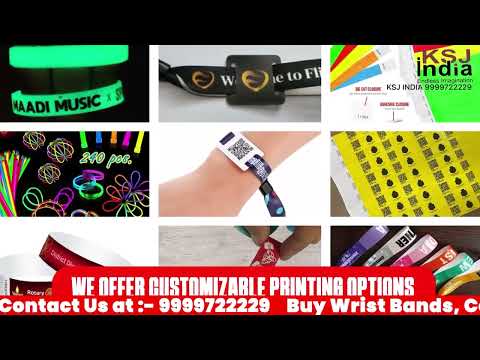 Printed paper wristbands