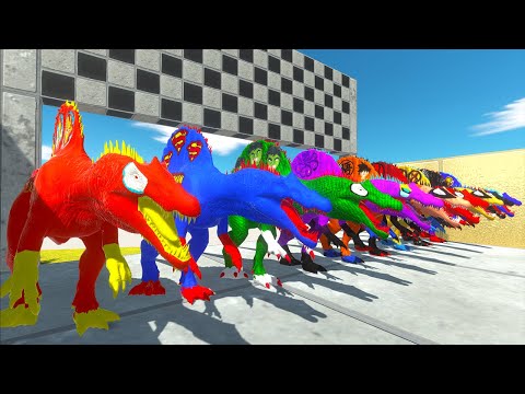 Dc Speed Race Championship Spinosaurus Superheroes Vs Pteranodon Hunting Found Jurassic World Ev