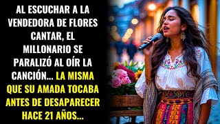 MILLONARIO QUEDÓ PARALIZADO AL ESCUCHAR A LA VENDEDORA CANTAR LA CANCIÓN DE SU AMADA DESAPARECIDA...