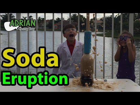 Soda Eruption: Science for kids. Subtítulos en Español