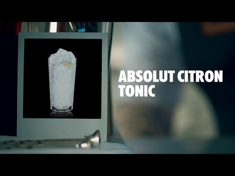 How to make an Absolut Citron Tonic Cocktail | Recipe