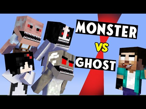 XDJames - MONSTER VS GHOST - WHO IS THE STRONGEST ( SLAP KING CHALLENGE ) - FUNNY MINECRAFT ANIMATION