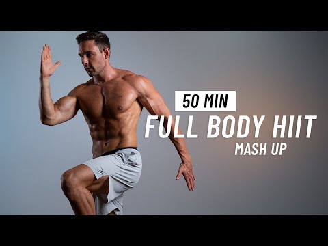 50 Min Fat Burning HIIT Workout | Burn 1000 Calories (Full Body, At Home)