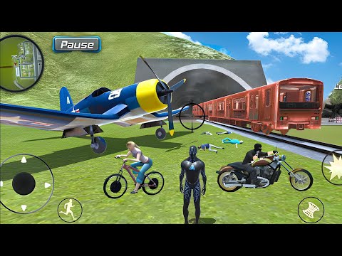 Black Hole Ninja Rope Hero Vegas Crime Simulator Drive Green Monster Truck #50 - Android Gameplay