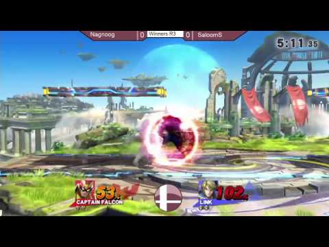 1-Up Ajyal 2016 - Nagnoog (C.Falcon) VS SaloomS (Link) - Winners side Round 3