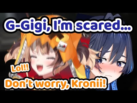 Rare Footage of Kronii Being REALLY Needy Towards Gigi Because She Got Scared